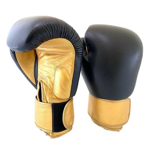 Guantes de Boxeo Negros y Dorados de Alta Calidad, Diseño Personalizado, Guantes de Sparring, Modelo RL-BG-41, Superventas - Product Image 2