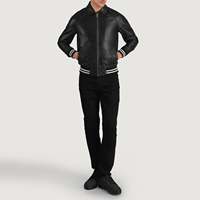 Veste universitaire personnalisée en cuir véritable coupe-vent et respirante, style Letterman, pour le baseball universitaire, fabrication sur mesure, vente en gros, logo personnalisé