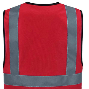 Chaleco de Seguridad de Alta Calidad con Tiras Reflectantes, Tela Ligera, Ajuste Cómodo, Diseño de Alta Visibilidad, Chaleco de Trabajo Personalizado - Product Image 4