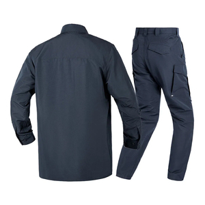 Tenue de travail respirante à marque privée : Chemise d'atelier mécanique légère avec coutures renforcées et pantalon cargo - Product Image 2