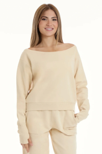 ชุดเซ็ตแทรคสูทผู้หญิงสำหรับฤดูหนาว ผ้าฝ้ายฟลีซ 100% ลวดลายพิมพ์แบบแอซิดวอช สไตล์สตรีทแวร์ เป็นมิตรต่อสิ่งแวดล้อม ดีไซน์ 2 in 1 แบบเสื้อสเวตเชิ้ตทรงหลวม - Product Image 6