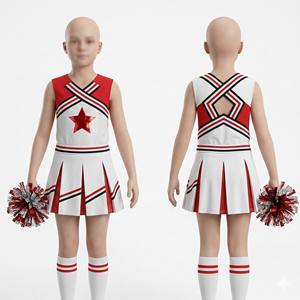 Falda de Animadora para Adultas, Personalizada con Impresión por Transferencia Térmica Delantera y Trasera, 100% Poliéster, Verde y Negro, Tallas Grandes - Product Image 2