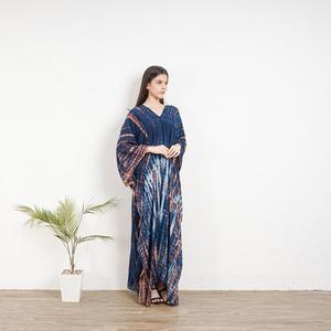 Womens Tie Dye <b>Kaftan</b> <b>Maxi</b> Dress Boho Loose Fit Beach Cover Up Caftan Lounge Wear - Product Image 4