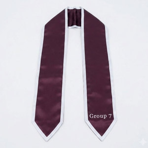 Banda de graduación personalizada para estudiantes con nombre, logotipo y año personalizados para fiestas y ceremonias de graduación de la universidad y el instituto. - Product Image 1