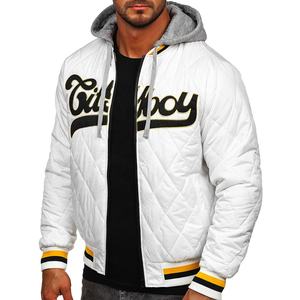 Abrigo de invierno para hombre, chaqueta acolchada informal impermeable, capucha desmontable, chaqueta cálida gruesa, Unisex de talla grande con estampado de cremallera - Product Image 6