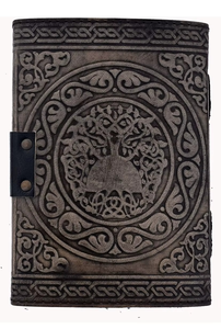 Carnet de voyage en cuir véritable, couverture rigide, reliure cousue, pentagramme gaufré, couleur personnalisée, haute qualité, papier coton, pour croquis - Product Image 4