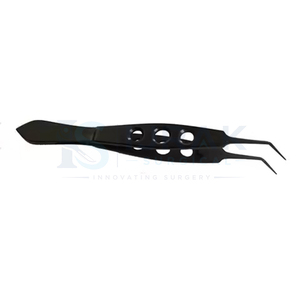 Pince à ligature manuelle noire en acier, pince chirurgicale à dents fines pour échantillons, pour usage hospitalier - Product Image 2