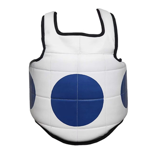 Pri9nted Leather Made Adjustable <b>Back</b> Closure Sports Taekwondo Chest Guards Best Price High Durable Taekwondo Chest <b>Protector</b> - Product Image 1