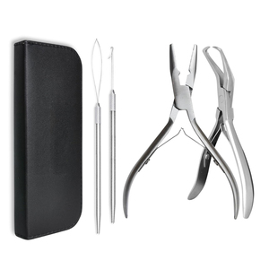 Hair Extension Pliers Kit Stainless Steel Professional Tools for Install and Remove with Carrying Case - Product Image 1