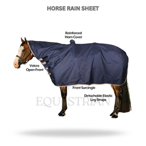Couverture d'extérieur imperméable pour cheval, personnalisée, avec cache-cou, pour l'hiver, l'extérieur et l'écurie - Product Image 2