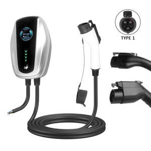 Nuevo Cargador de Vehículos Eléctricos de Pared, 32A, 7KW, Tipo 1/Tipo 2/GBT, Wallbox, IP65, Pantalla Táctil, Cable de 5M - Product Image 3