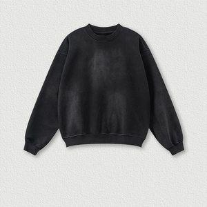 Sudadera para Hombre con Logotipo Personalizado, Lavada al Ácido, de Alta Calidad, Cuello Redondo, Estilo Moderno y Tejido Grueso - Product Image 3