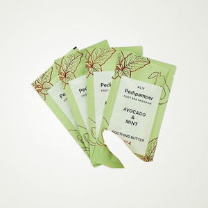 Pequeño set de regalo ALV Korean K-Beauty Pedi Pamper Foot Spa Program Avocado Mint Hecho en Corea Mascarilla Verde - Product Image 3