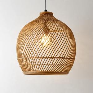 Lampes suspendues au plafond de forme unique, style vintage, pour la maison, le magasin, le café, le restaurant, disponibles en rotin pour l'intérieur - Product Image 4