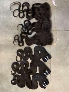 วิกผมลอนตาม100% มนุษย์มือตามกระแสหูผมต่อหูมัดผมมนุษย์เวียดนาม - Product Image 2