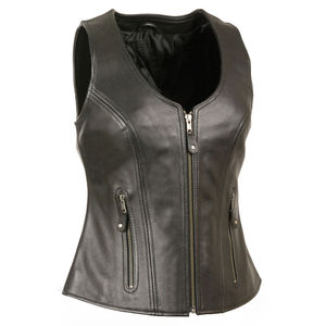 Gilet d'équitation en cuir pour femme, respirant, imperméable, coupe-vent, haute qualité, vêtement d'extérieur d'hiver pour style streetwear avec OEM - Product Image 3