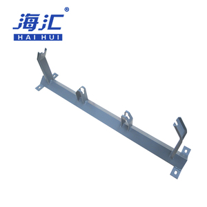 Industri sabuk konveyor membawa dukungan fland baja dan Stainless melalui <span class=keywords><strong>Idler</strong></span> roller bingkai untuk penanganan bahan tambang - Product Image 2