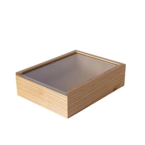Boîte cadeau et boîte à bonbons en acrylique, nouveau design, boîte cadeau de mariage naturelle en bois avec couvercle en acrylique, boîte à bijoux artisanale, décoration pour la maison. - Product Image 3