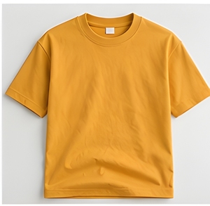 เสื้อยืดคอตตอนคลาสสิคทรงปกติ เนื้อผ้าถักหนา ใส่ได้ทุกวัน สัมผัสนุ่ม ไม่มีลาย ยูนิเซ็กซ์ รับผลิตเสื้อผ้าแบรนด์ส่วนตัว - Product Image 1