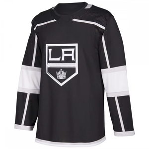 Maillot d'entraînement de hockey sur glace unisexe noir à manches courtes, personnalisable en couleur, avec logo imprimé numériquement, en maille respirante, Los Angeles - Product Image 3