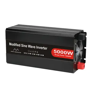 Dalgalanma gücü 10000w modifiye sinüs dalga güç inverteri için 12v 230v invertör 12v 220v 5000w