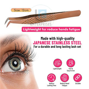 Pince à épiler pour extensions de cils, nouveau style, pointe en fibre, service OEM, meilleures ventes - Product Image 5