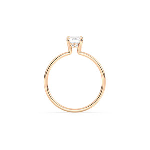Bague REYES Minimaliste 1.06 en diamant de laboratoire HPHT CVD taille émeraude en or massif 14 carats, certifiée IGI, pour mariage ou anniversaire - Product Image 5