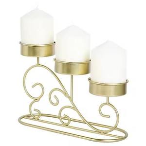 Decorative metal <b>candle</b> <b>stand</b> durable & stylish premium gold finished eye-catching <b>candle</b> pillar <b>stands</b> - Product Image 2