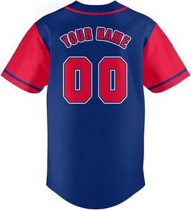 Maillot de baseball personnalisé pour équipe nationale, chemise boutonnée style hip-hop, nom et numéro personnalisés pour hommes, femmes et jeunes - Product Image 2