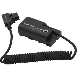 Kondorr Blue D-Tap Power <b>Cable</b> to Son_y L-Series Dummy <b>Battery</b> - Product Image 2