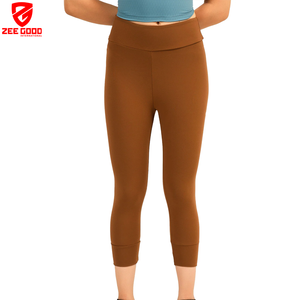 OEM Service Gym Sport Running Yoga Women <b>Leggings</b> With All Size Available Fitness Wear High Waist <b>Cropped</b> <b>Leggings</b> for Girls - Product Image 1