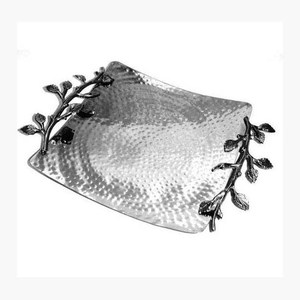 Fashionable Aluminum Food Serving <b>Tray</b> Modern Decorative <b>Tray</b> For Dates Chocolates Snacks Tea And Coffee Use - Product Image 1