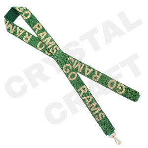 CRYSTAL CRAFT New Arrival Handmade Designer Ladies Beaded Mobile Phone Strap Seed Bead Guitar bag Strap leopard - Product Image 6