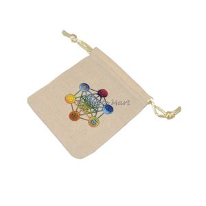 2024 sac imprimé d'étoile de cordon de coton écologique le plus durable pour l'emballage de bijoux de cadeau de pierre - Product Image 4