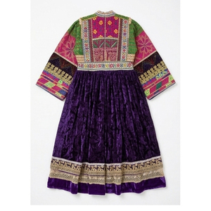 High Quality Afghan Kuchi <b>Dress</b> Women's Floor Length Silk Ethnic Kurta Embroidered Wedding Wear Vintage Style Afghan Kuchi <b>Dress</b> - Product Image 3