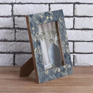 DYNAMIC HANDICRAFT IMPEX <b>Epoxy</b> Resin Photo Frame 5x7 Inch Multicolor Mosaic Design Eco-Friendly Durable Decorative <b>Table</b> Frame - Product Image 3