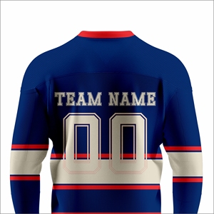 Jersey de Hockey sobre Hielo Personalizado OEM, 100% Poliéster, Letras Impresas en la Parte Delantera, Ligero, Transpirable, Ropa Deportiva de Equipo, de Fábrica - Product Image 5