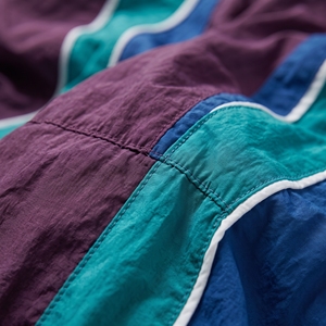 Ensemble de survêtement pour homme, couleurs violette, turquoise et bleu royal, avec veste à col montant entièrement zippée et pantalon de jogging assorti - Product Image 6