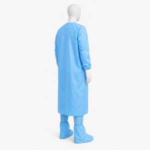 Overol ligero de tela no tejida que ofrece una cómoda sujeción, cobertura completa del cuerpo y un diseño práctico para limpieza y manipulación. - Product Image 6