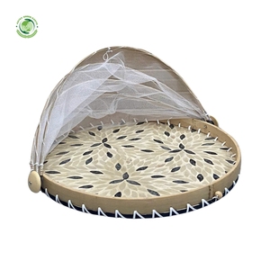Luxurious mother-of-pearl inlaid food <b>cover</b> Kitchenware and <b>table</b> decoration Wholesale eco-friendly Made in Viet Nam - Product Image 2