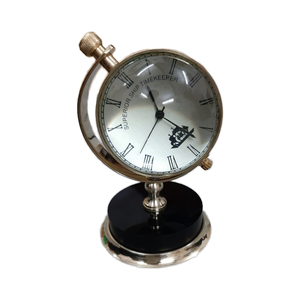 <b>Antique</b> <b>Style</b> Metal Roman Numeral Quartz Desk <b>Clock</b> Home and Office Decor B - Product Image 1