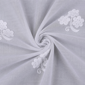 Tissu en coton brodé à bordure Schiffli, respirant et doux, dentelle à œillets pour robes, chemisiers, vêtements pour enfants et vêtements de mode - Product Image 2