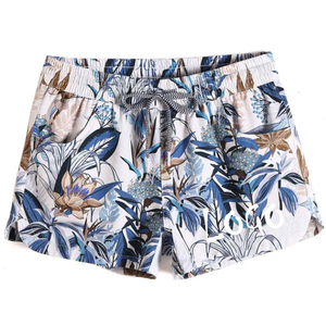Short de bain décontracté pour femme avec imprimé sublimé, short de plage une pièce avec logo avant, short de plage pour femme - Product Image 2