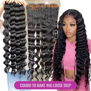 Extensiones de cabello humano 100% vietnamita, paquetes de ondas profundas sueltas, 12A, cabello Remy de Color Natural sin procesar, trama de estilo recto - Product Image 6