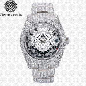 Montre de luxe pour homme Charm Jewells en acier inoxydable, boîtier de 40 mm, mouvement mécanique, date automatique, cristal saphir lumineux, étanche 10 bars - Product Image 6