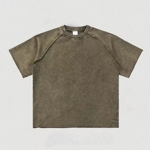 Mens Acid Wash T Shirt Oversized Cotton Crew Neck Vintage Streetwear Casual Fashion Wear <b>Top</b> USA Market Premium Fit - Product Image 4