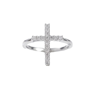 Wholesale Lab <b>Diamond</b> <b>Ring</b> 14K 18K Solid Gold Minimalist <b>Ring</b> Lab Grown <b>Diamond</b> Elegant IGI Certified Cross <b>Ring</b> Fashion <b>Ring</b> - Product Image 1