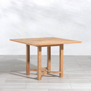 Mesa de Comedor de Madera de Teca Hecha a Mano, Ecológica, Duradera y de Diseño Moderno para Patio, Villa o Uso en Hostelería - Product Image 5