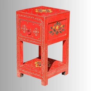 Hand-Painted Wooden <b>Side</b> <b>Table</b> Jodhpur Style - Wholesale from India - Product Image 1
