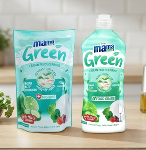 Mama Lime Green Dishwashing Liquid Dish Soap Food Grade Dish <b>Detergent</b> for Plates Cups and Kitchen Utensils - Product Image 2